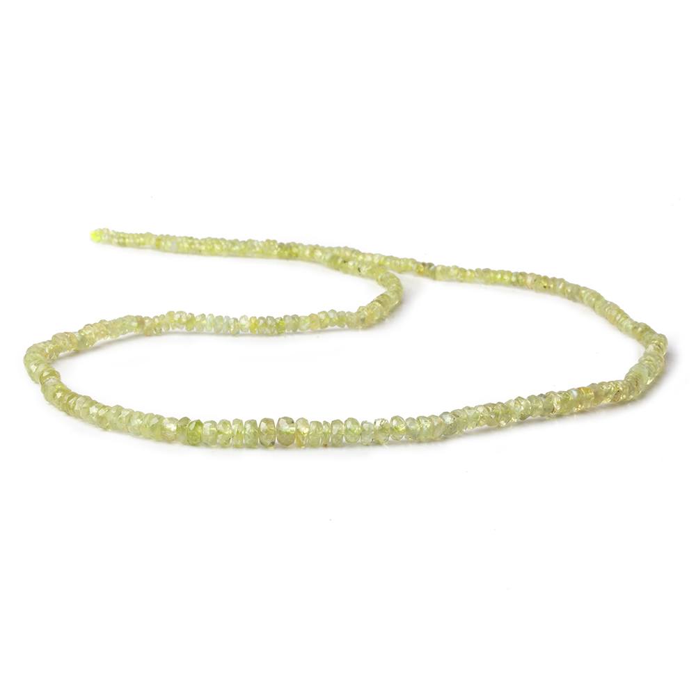 2-4mm Cat's Eye Chrysoberyl faceted rondelle beads 18 inch 295 pieces (ONLINE ORDER ONLY)