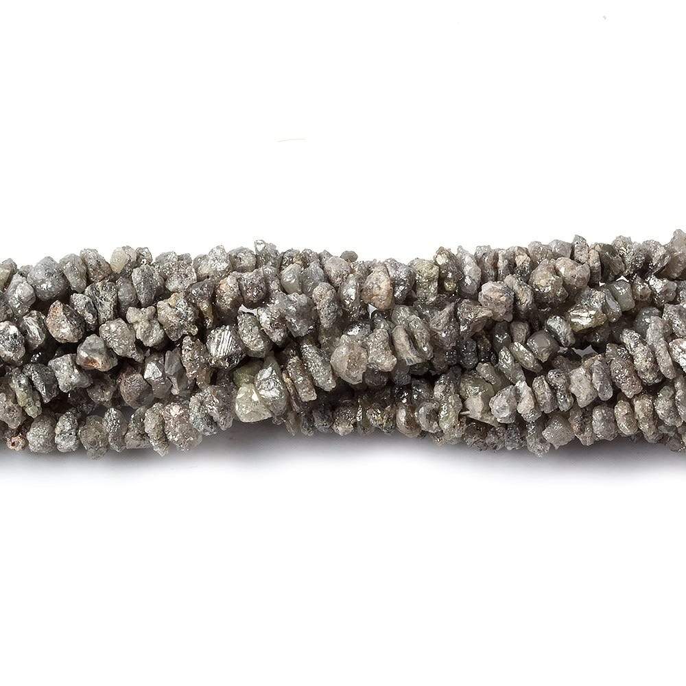2-4mm Champagne Grey Diamond crystal nugget beads 15 inch 225 pieces (ONLINE ORDER ONLY)
