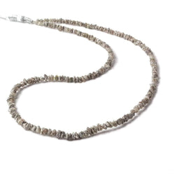 2-4mm Champagne Grey Diamond crystal nugget beads 15 inch 225 pieces (ONLINE ORDER ONLY)
