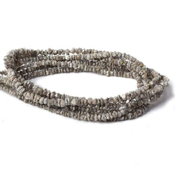 2-4mm Champagne Grey Diamond crystal nugget beads 15 inch 225 pieces (ONLINE ORDER ONLY)