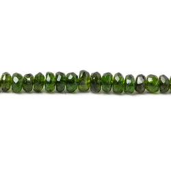 2-4mm Chrome Diopside faceted rondelle Beads 13 inch 161 pieces (ONLINE ORDER ONLY)