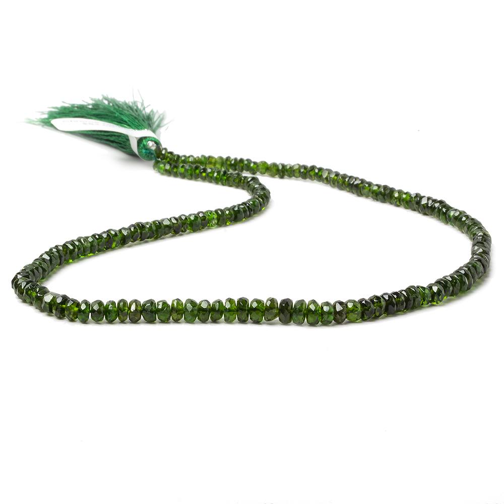 2-4mm Chrome Diopside faceted rondelle Beads 13 inch 161 pieces (ONLINE ORDER ONLY)