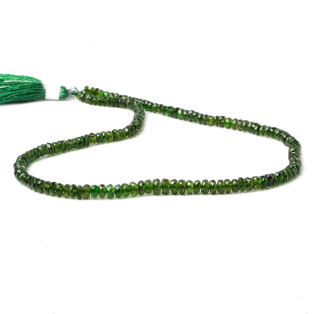 2-4mm Chrome Diopside faceted rondelle Beads 14 inch 164 pieces (ONLINE ORDER ONLY)