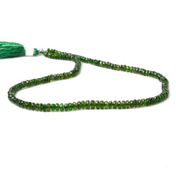 2-4mm Chrome Diopside faceted rondelle Beads 14 inch 164 pieces (ONLINE ORDER ONLY)