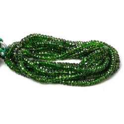 2-4mm Chrome Diopside faceted rondelle Beads 14 inch 164 pieces (ONLINE ORDER ONLY)