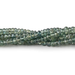 2-4mm Green Sapphire Faceted Rondelle Beads 16 inch 227 pieces (ONLINE ORDER ONLY)