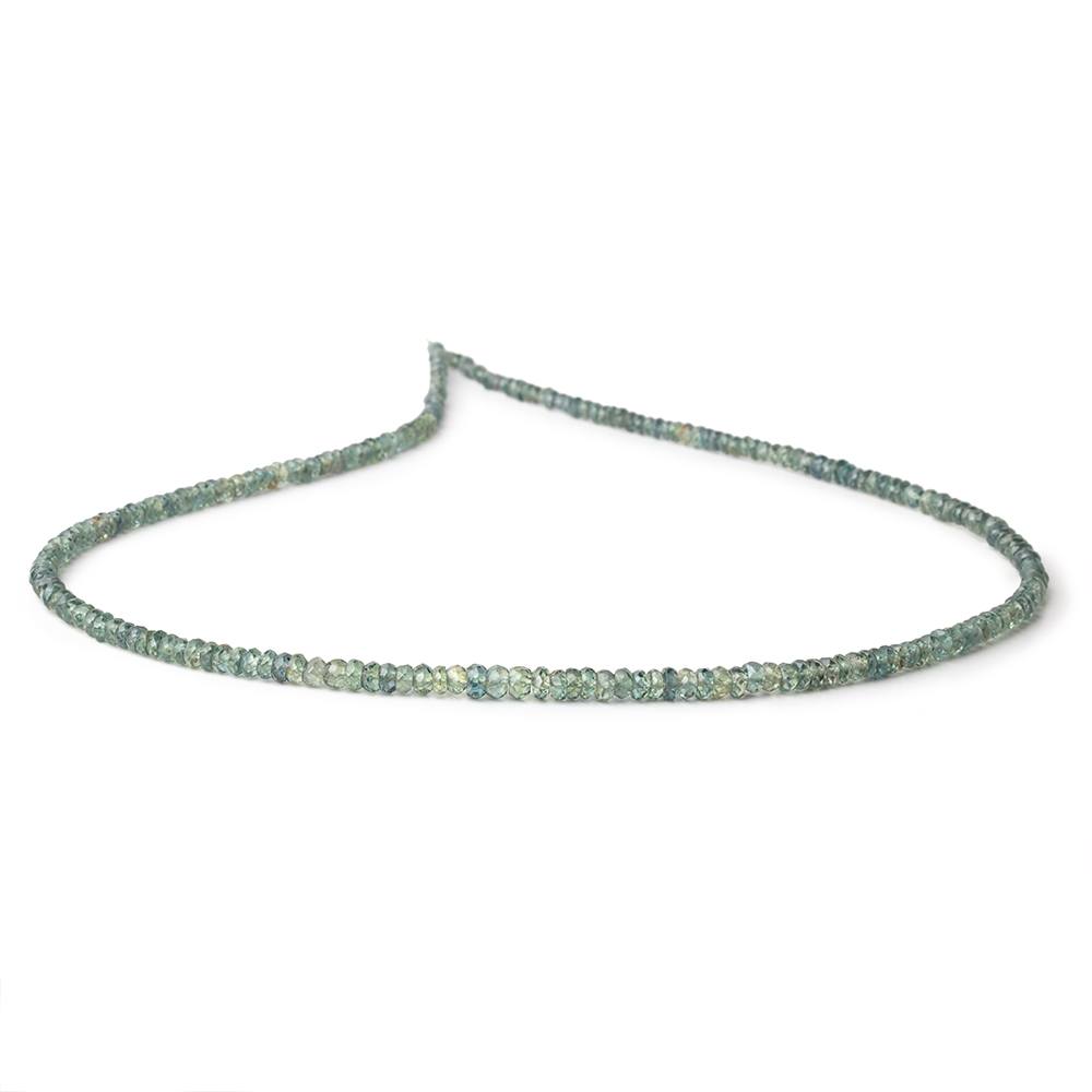 2-4mm Green Sapphire Faceted Rondelle Beads 16 inch 227 pieces (ONLINE ORDER ONLY)