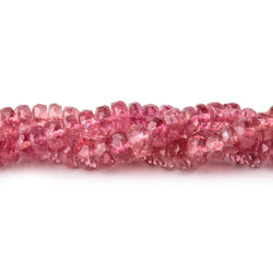 2-4mm Pink Tourmaline Faceted Rondelle Beads 16 inch 230 pieces AA (ONLINE ORDER ONLY)