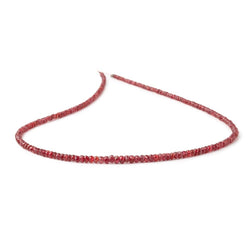2-4mm Red Spinel Faceted Rondelle Beads 15.75 inch 215 pieces (ONLINE ORDER ONLY)