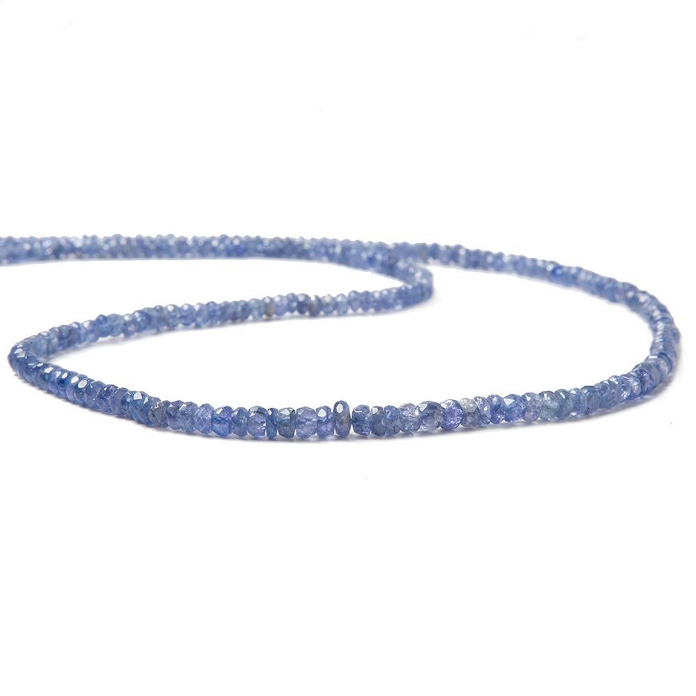 2-4mm Tanzanite Beads Faceted Rondelle 16 inch 226 pieces (ONLINE ORDER ONLY)
