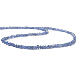 2-4mm Tanzanite Beads Faceted Rondelle 16 inch 226 pieces (ONLINE ORDER ONLY)