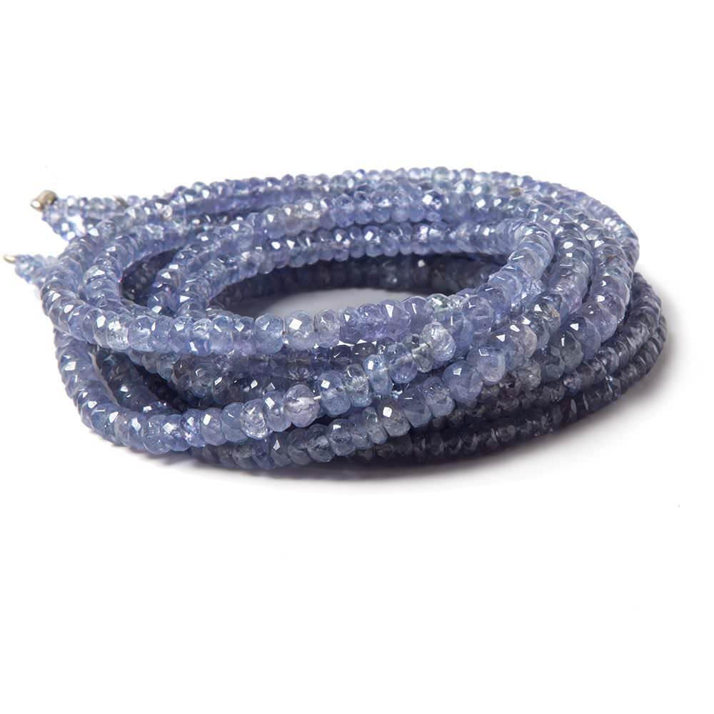 2-4mm Tanzanite Beads Faceted Rondelle 17 inch 240 pieces (ONLINE ORDER ONLY)