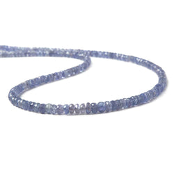 2-4mm Tanzanite Beads Faceted Rondelle 17 inch 240 pieces (ONLINE ORDER ONLY)