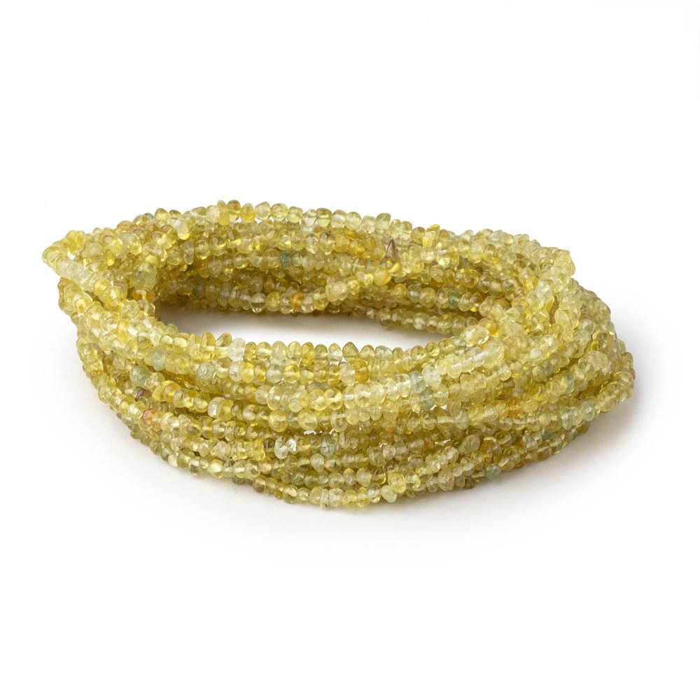 2-4mm Yellow Diopside Plain Nugget Beads 18 inch 230 pieces (ONLINE ORDER ONLY)