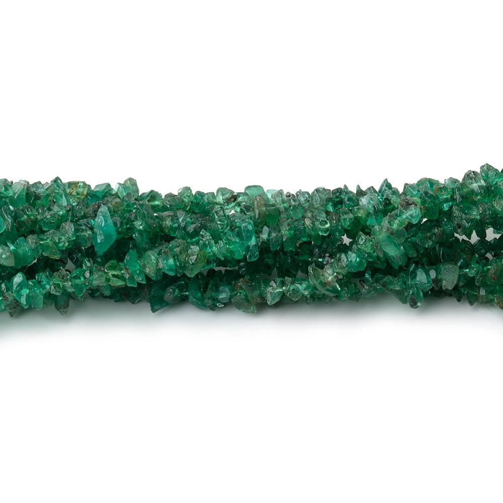 2-4mm Zambian Emerald Chip Beads 15 inch 290 pieces (ONLINE ORDER ONLY)