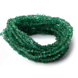 2-4mm Zambian Emerald Chip Beads 15 inch 290 pieces (ONLINE ORDER ONLY)