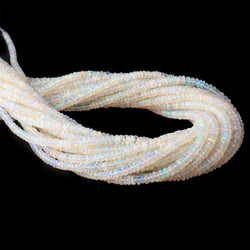 2-5mm Ethiopian Opal Faceted Rondelle Beads 16 inch 230 pieces AA (ONLINE ORDER ONLY)