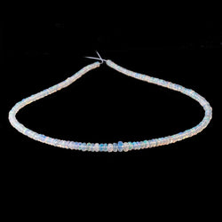 2-5mm Ethiopian Opal Faceted Rondelle Beads 16 inch 230 pieces AA (ONLINE ORDER ONLY)