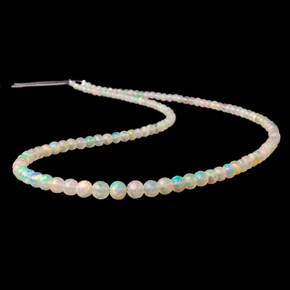 2-5mm Golden Ethiopian Opal Micro Faceted Rounds 17 inch 114 beads AAA (ONLINE ORDER ONLY)