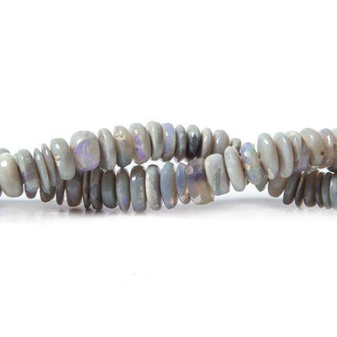 2-5mm Grey Beige Australian Opal Plain Heshi Beads 18 inch 260 pieces A (ONLINE ORDER ONLY)