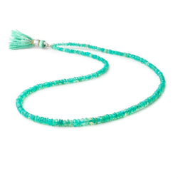 2-5mm Wintergreen Ethiopian Opal Plain Rondelle Beads 17 inch 290 pieces (ONLINE ORDER ONLY)