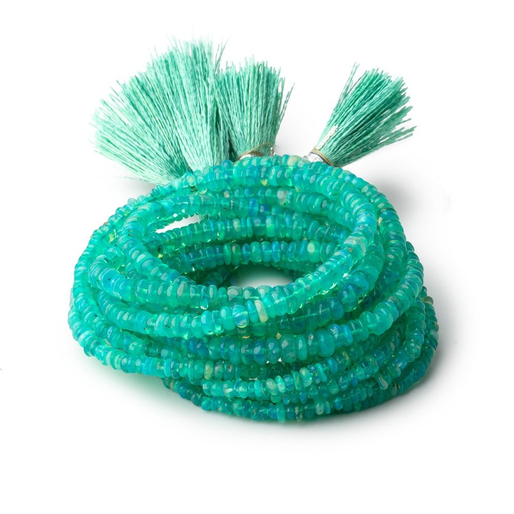 2-5mm Wintergreen Ethiopian Opal Plain Rondelle Beads 17 inch 290 pieces (ONLINE ORDER ONLY)