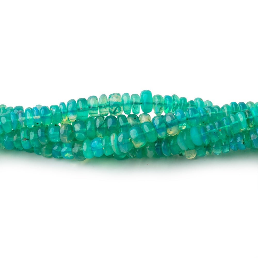2-5mm Wintergreen Ethiopian Opal Plain Rondelle Beads 17 inch 290 pieces (ONLINE ORDER ONLY)