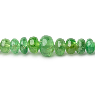3-7mm Tsavorite Garnet Plain Rondelle Beads 16 inch 200 pieces AA (ONLINE ORDER ONLY)