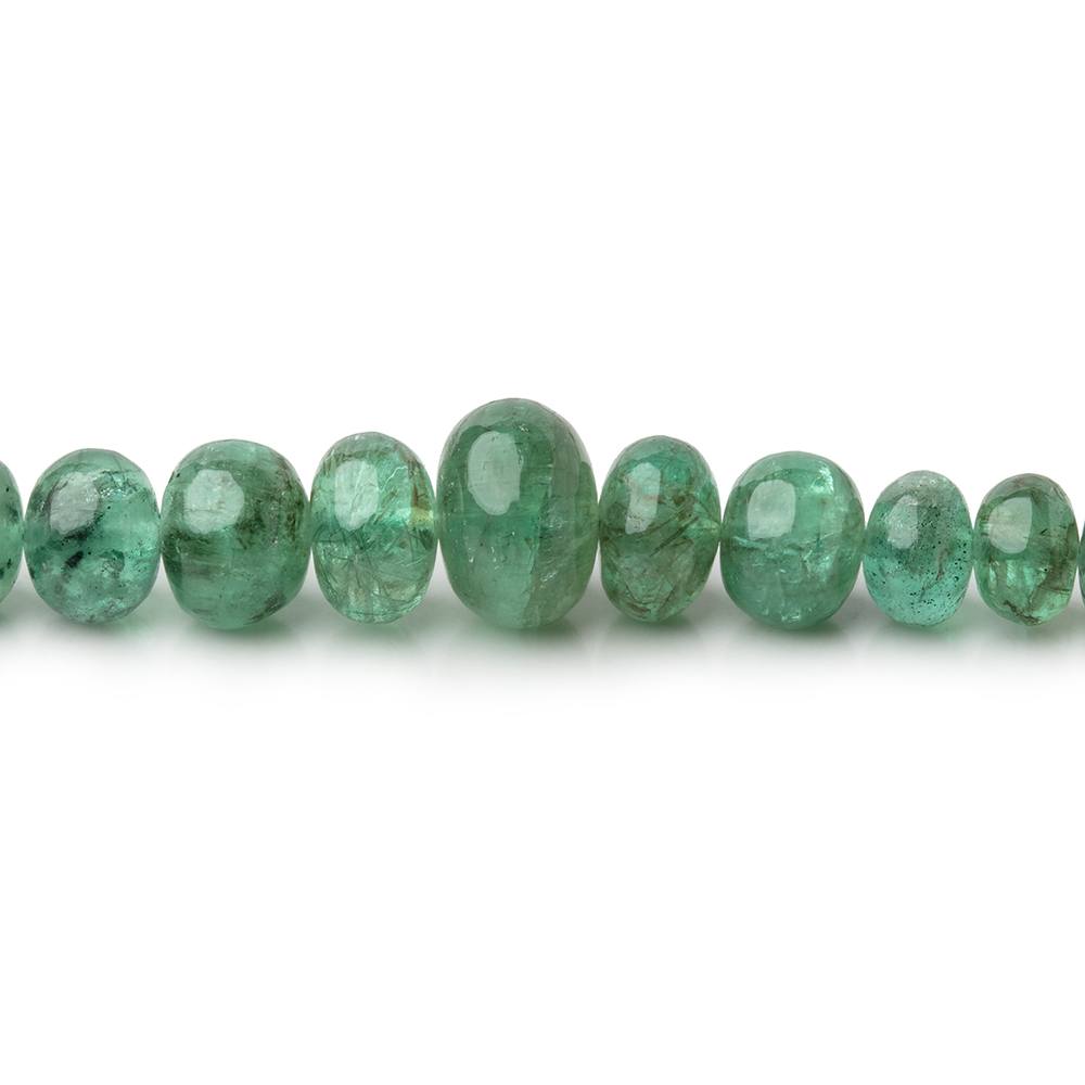 2-7.5mm Emerald Plain Rondelle Beads 20 inch 227 pieces AA (ONLINE ORDER ONLY)