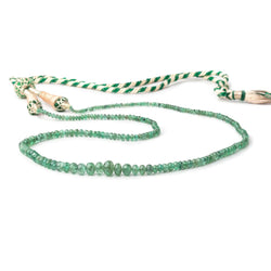2-7.5mm Emerald Plain Rondelle Beads 20 inch 227 pieces AA (ONLINE ORDER ONLY)
