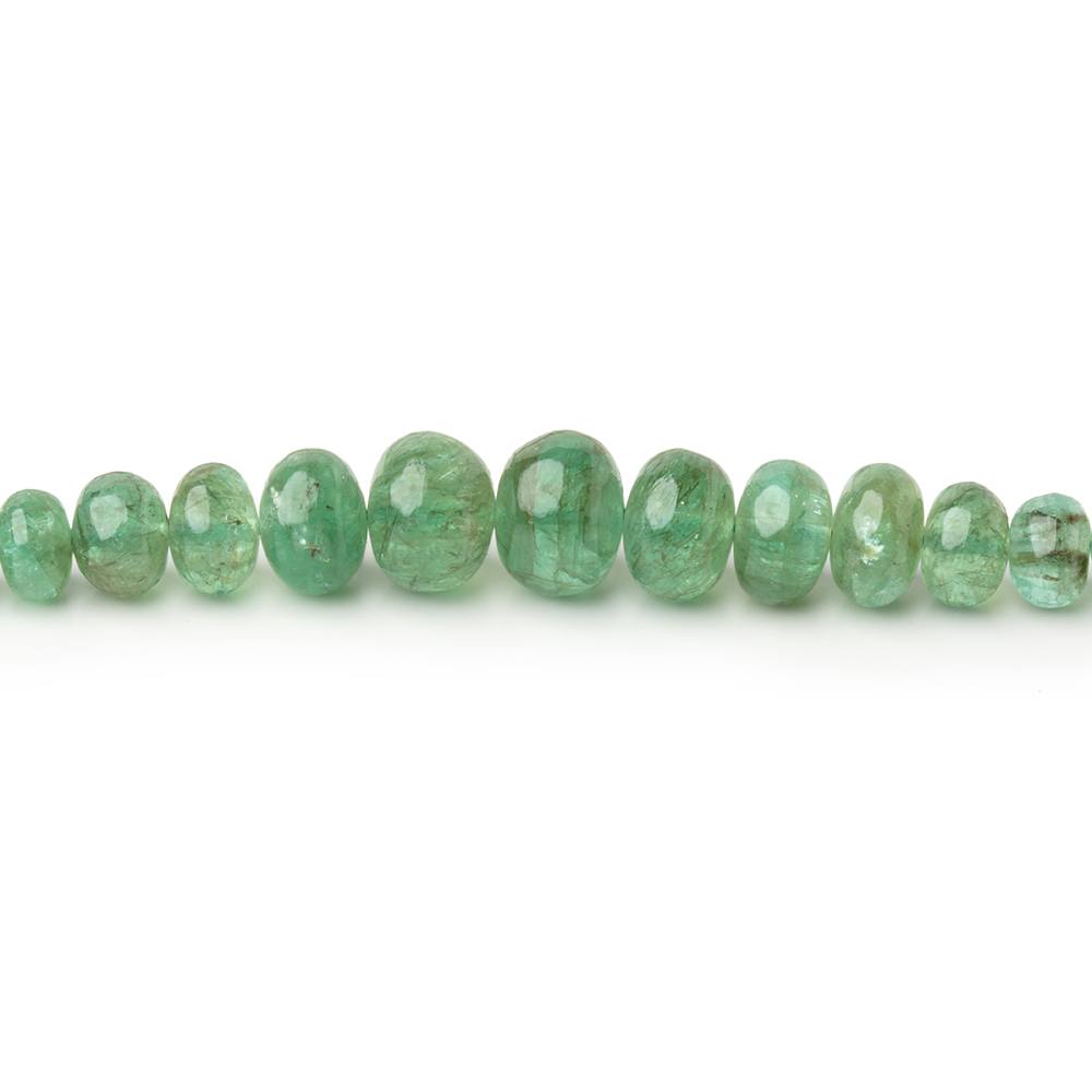2-7mm Emerald Plain Rondelle Beads 22 inch 260 pieces AA (ONLINE ORDER ONLY)