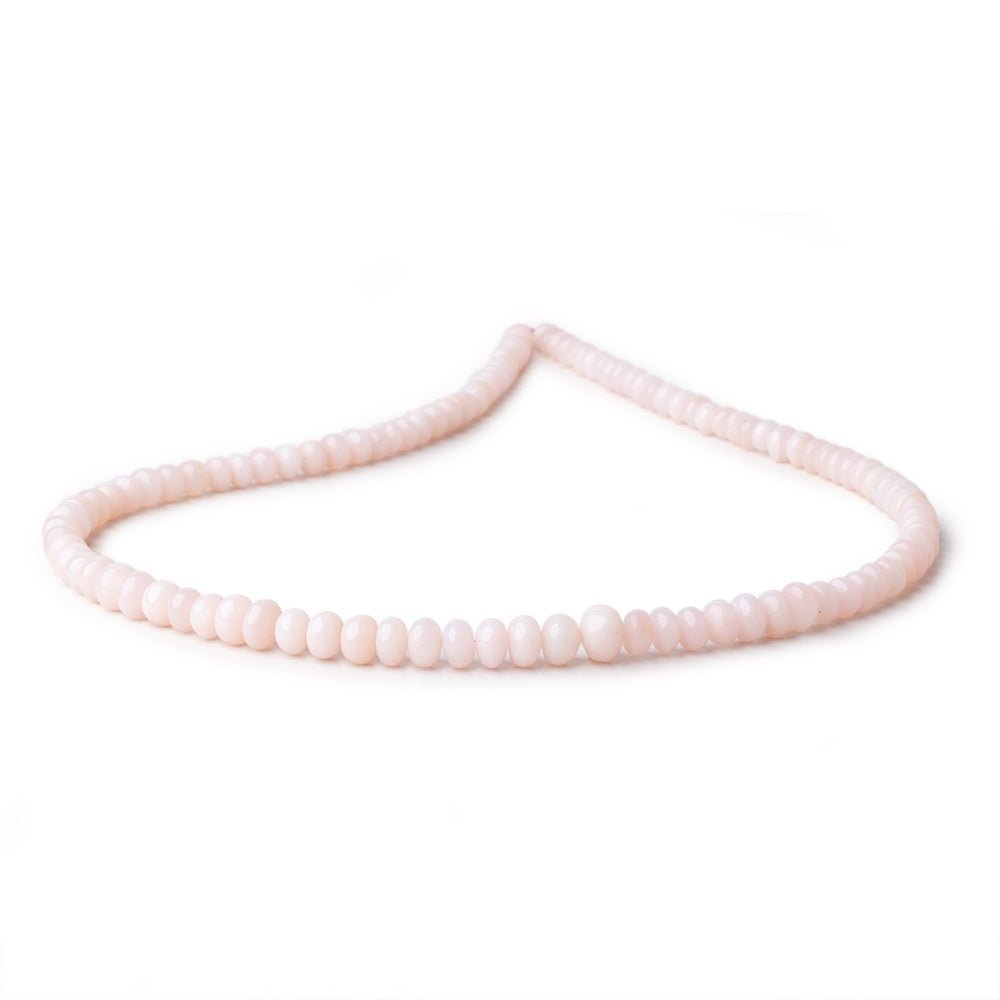 2-7mm Pink Peruvian Opal Plain Rondelle Beads 15.5 inch 110 pieces (ONLINE ORDER ONLY)
