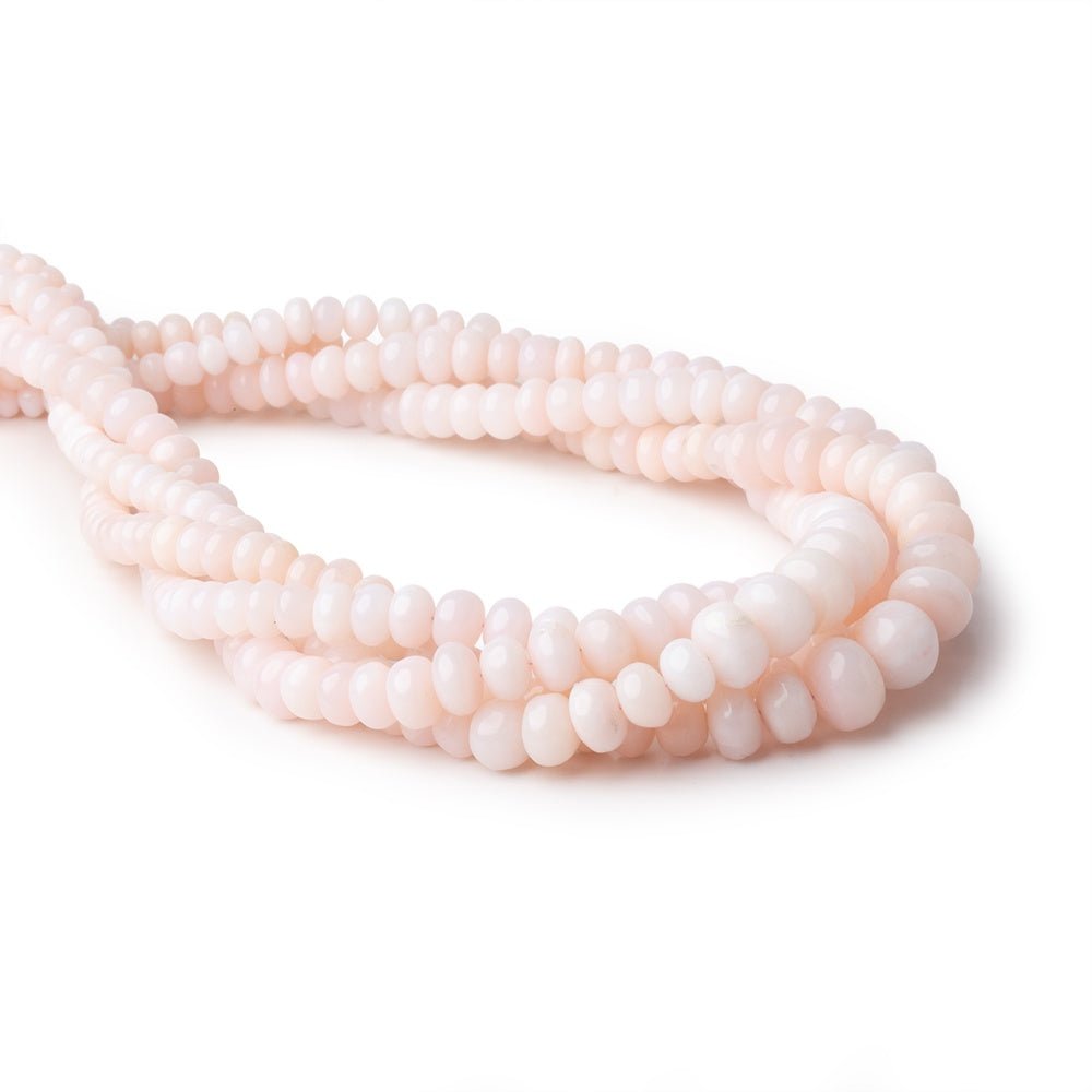 2-7mm Pink Peruvian Opal Plain Rondelle Beads 15.5 inch 110 pieces (ONLINE ORDER ONLY)