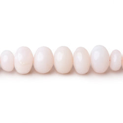 2-7mm Pink Peruvian Opal Plain Rondelle Beads 15.5 inch 110 pieces (ONLINE ORDER ONLY)