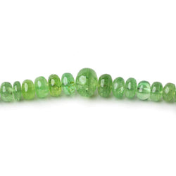2-7mm Tsavorite Garnet plain rondelle 16 inches 250 Beads A Quality (ONLINE ORDER ONLY)