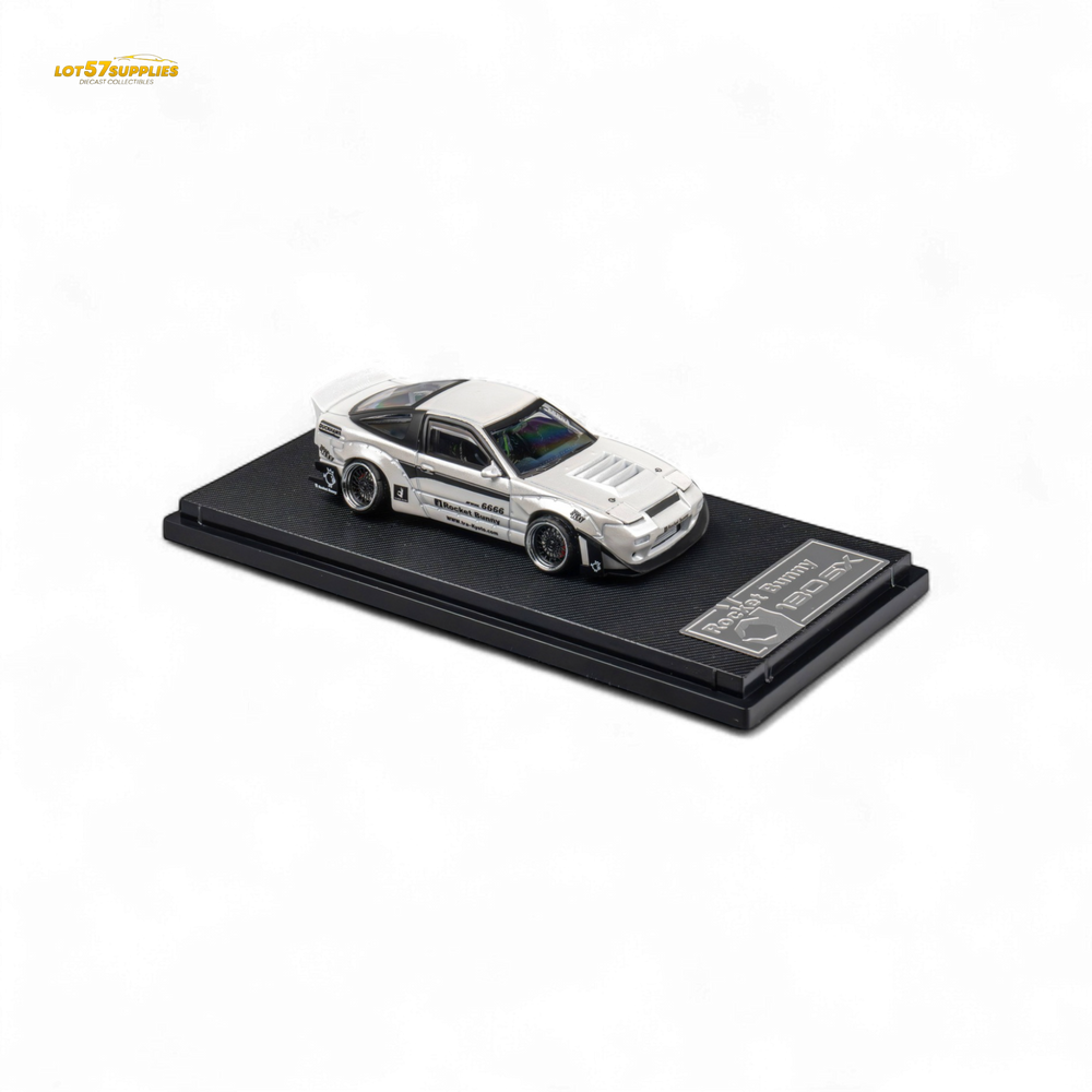 MicroTurbo Custom 180SX - Pandem Rocket Bunny White 1:64 (ONLINE ORDER ONLY)
