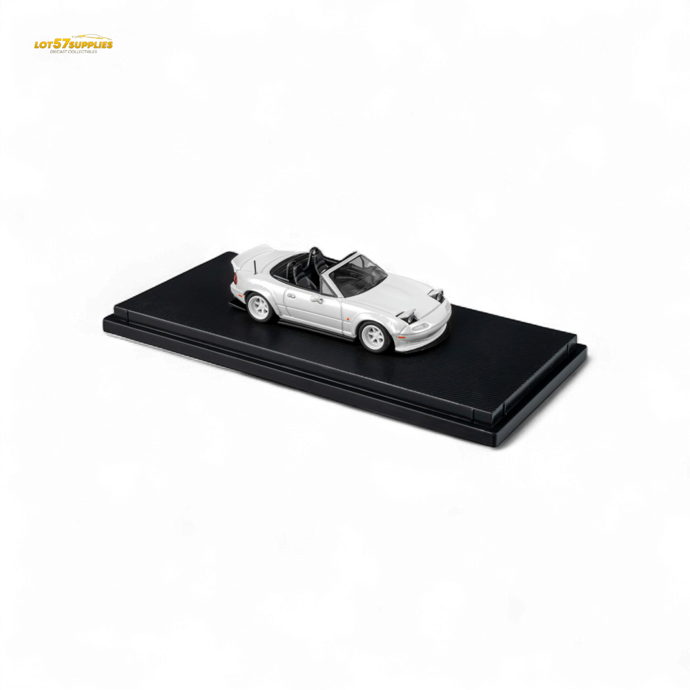 (Pre-Order) Microturbo Custom MX5 Rocket Bunny - Metallic White 1:64 (ONLINE ORDER ONLY)