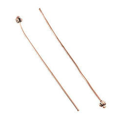 2" length Copper Headpin 24 gauge 22 pieces per bag (ONLINE ORDER ONLY)