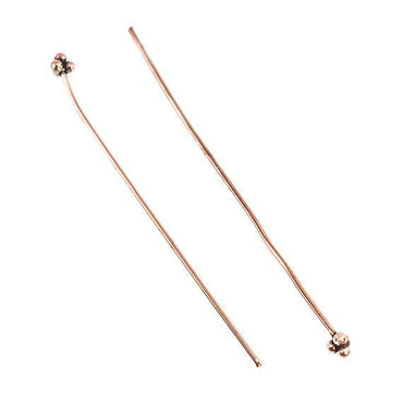 2" length Copper Headpin 24 gauge 22 pieces per bag (ONLINE ORDER ONLY)