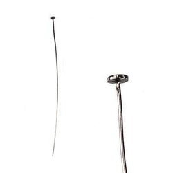 2" length Disc Headpin Black Gold plated .925 Silver, 22 Gauge Wire, 10 pieces per Bag (ONLINE ORDER ONLY)