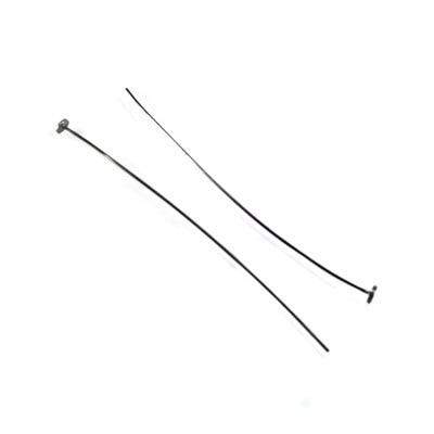 2" length Disc Headpin Black Gold plated .925 Silver, 26 Gauge Wire, 10 pieces per Bag (ONLINE ORDER ONLY)