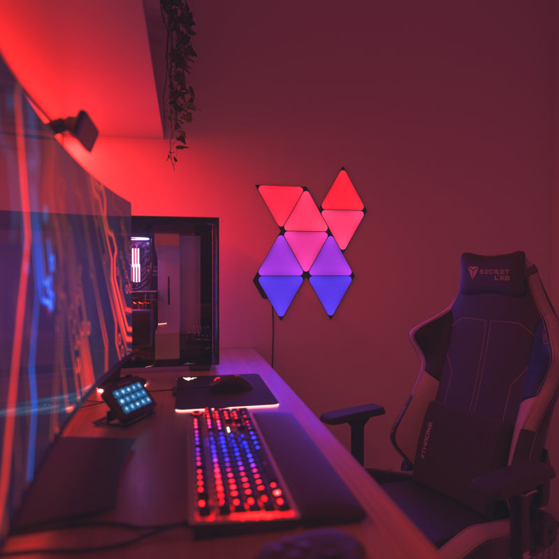 Nanoleaf Shapes | Triangles | SMK | Black | 9 Pack | CA/USA (Online Order Only)