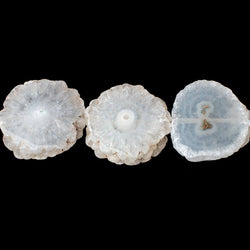 20-21mm Solar Quartz Straight Drilled Natural Slice Beads 8 inch 9 pieces (ONLINE ORDER ONLY)
