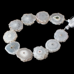 20-21mm Solar Quartz Straight Drilled Natural Slice Beads 8 inch 9 pieces (ONLINE ORDER ONLY)