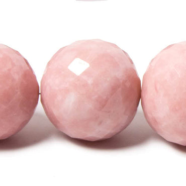 20-22mm Pink Peruvian Opal faceted rounds 16.25 inches 20 beads AAA grade (ONLINE ORDER ONLY)