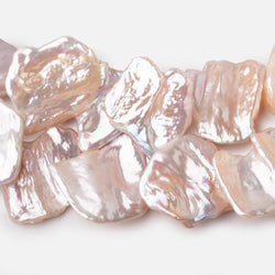 20-25mm Peach Top Drill Ultra Keshi Freshwater Pearls 15 inch 50 Beads AAA (ONLINE ORDER ONLY)