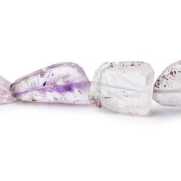 20-27mm Moss Amethyst Faceted Nugget Beads 8 inch 9 pieces (ONLINE ORDER ONLY)