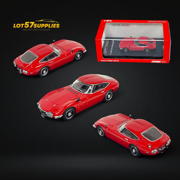 Inno64 Toyota 2000GT (MF10) in Red 1:64 (ONLINE ORDER ONLY)