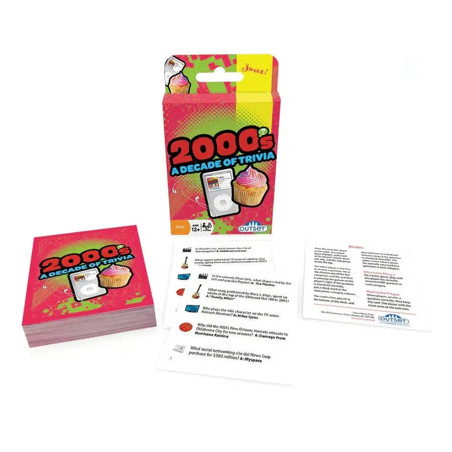 2000s A Decade of Trivia Card Game Outset (ONLINE ORDER ONLY)