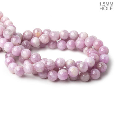 11mm Cat's Eye Kunzite plain rounds 16 inch 37 beads 1.5mm Large Hole AA (ONLINE ORDER ONLY)